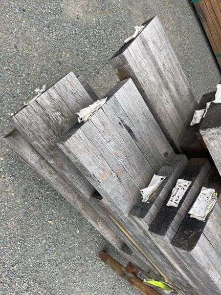 Stillage inc Pine Lengths and 390x65GL 18C B Grade Hardwood, Cambered