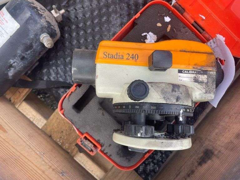 Pallet inc Engine Block, Spray Tank, Genset, Welder, Level etc