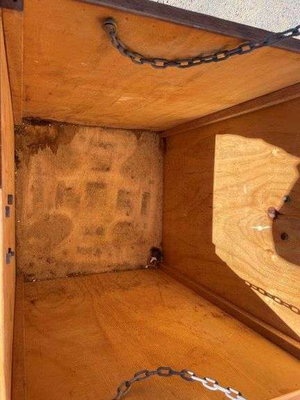 Pallet Fridge, Timber Box, File Cabinet & Rope