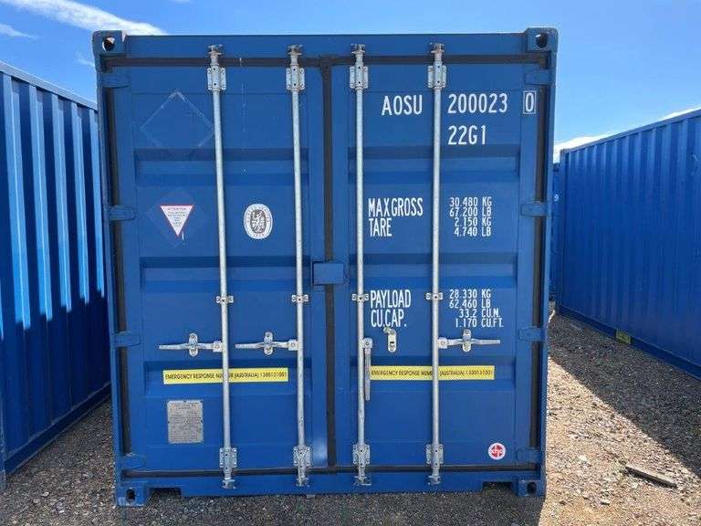 As New 20' GP Shipping Container - AOSU2000230