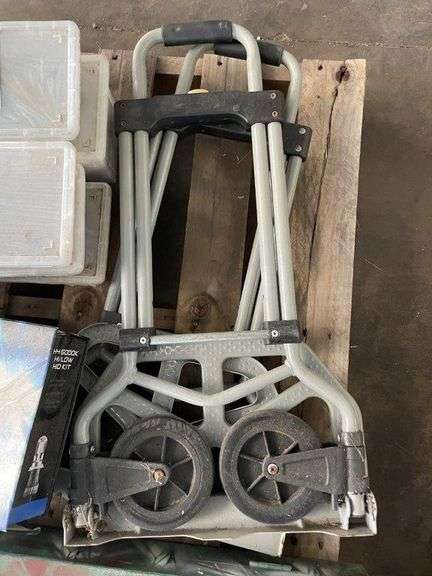 Pallet inc Gun Box, Trollies, Hand Sanitiser, Fasteners & Electric Sundries