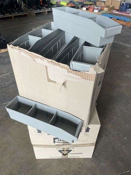 2x Boxes Qty 24x As New 400x100x100 Utility Bin Range