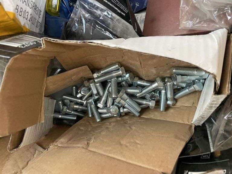 Qty Assorted Sundries inc Sika Tubes, Assorted Fasteners/Bolts, Cabinet Paper, Stripping Discs etc