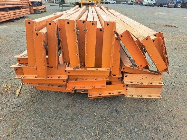 Qty Pallet Racking Beams Approx 2590 & 2740mm in Length TVAA Pty Ltd