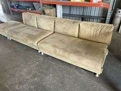 Straight 4 Seater Lounge and Single Ottoman