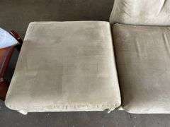 Straight 4 Seater Lounge and Single Ottoman