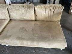 Straight 4 Seater Lounge and Single Ottoman