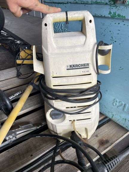 Esky, Worklight, Karcher Pressure Cleaner, Spray Gun and Whipper Snipper