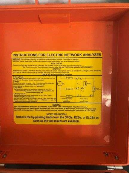 Vintage Electric Network Analyzer- Box  & Manual, Vintage Megger Collectors Electrical Tester