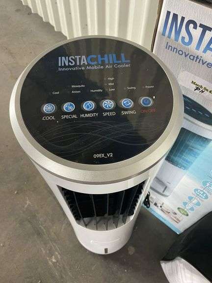 Near New Instachill Mobile Air Cooler and King Size 2000 GSM Mattress Cover