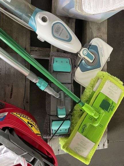 Pallet Assorted Cleaning Accessories inc Buckets and Mops