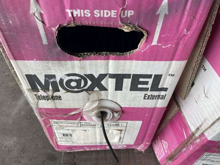 Qty Telephone Maxtel Cable, Fibre Trays/Pigtail, Protective Tubing and Splices