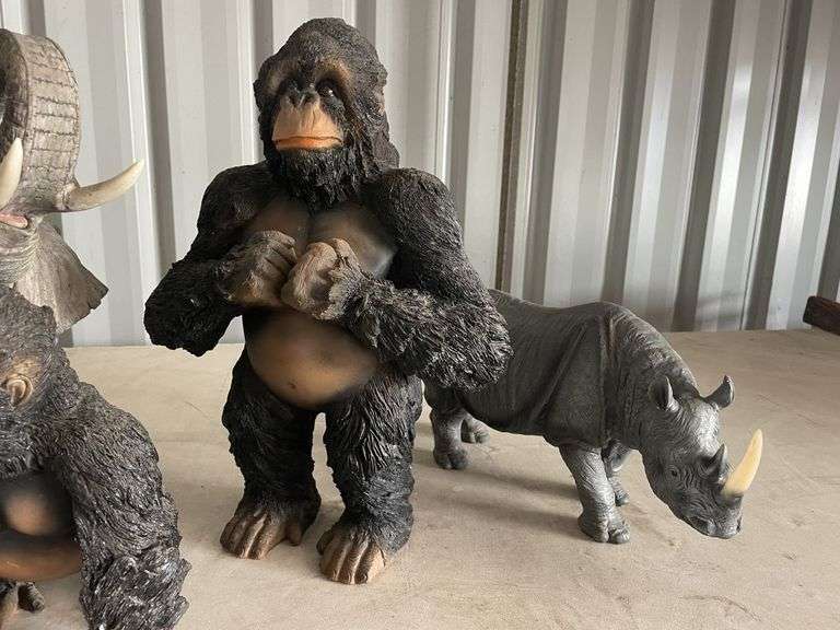 Assorted African Animal Statues - hollow