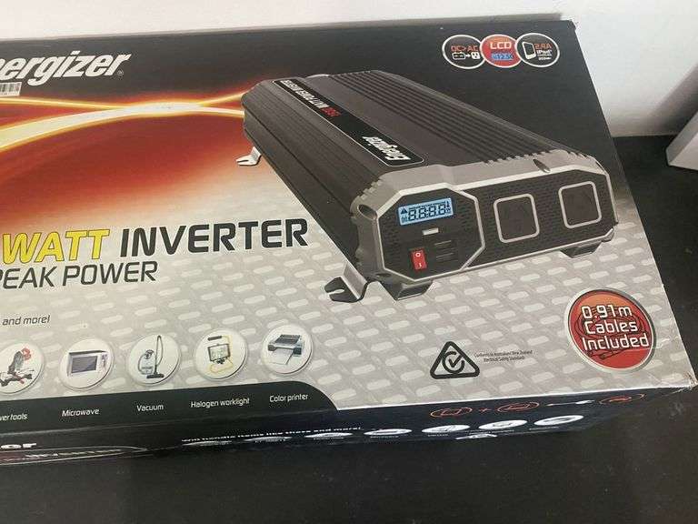 As New Energizer 1550W Inverter - 3000W Peak Power
