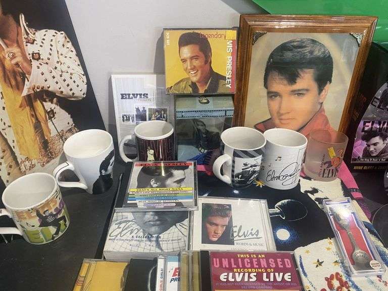 Large Elvis Presley Memorabilia Collection