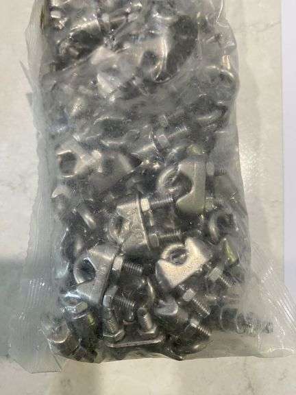 Approx 1000x Unused Wire Rope Cable Clip Clamps - 4mm