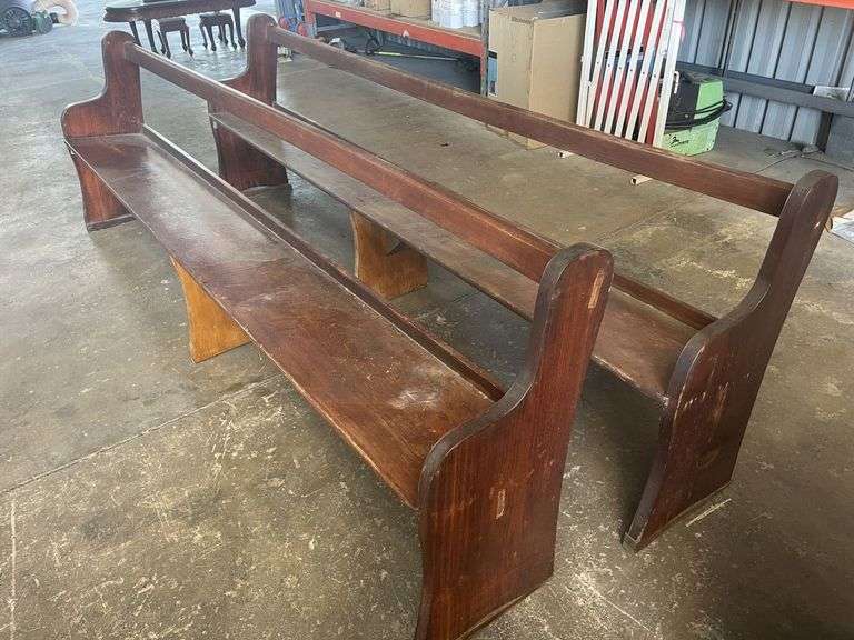 2x 2.8m Timber Church Pews