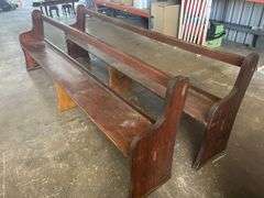 2x 2.8m Timber Church Pews