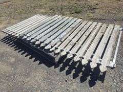 2x Steel Framed Picket Timber Gates