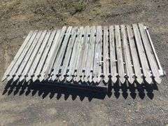 2x Steel Framed Picket Timber Gates