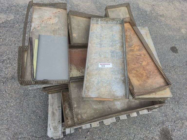 Qty of Asorted Metal Trays