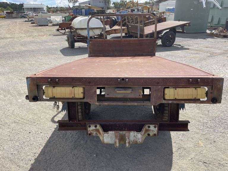 Single Axle Flat Bed Trailer