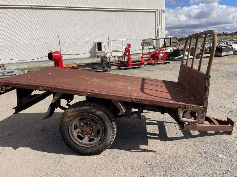 Single Axle Flat Bed Trailer