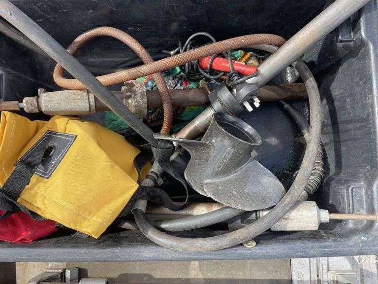 Pallet inc Hose Reel, Power Leads, Tile Cutter etc