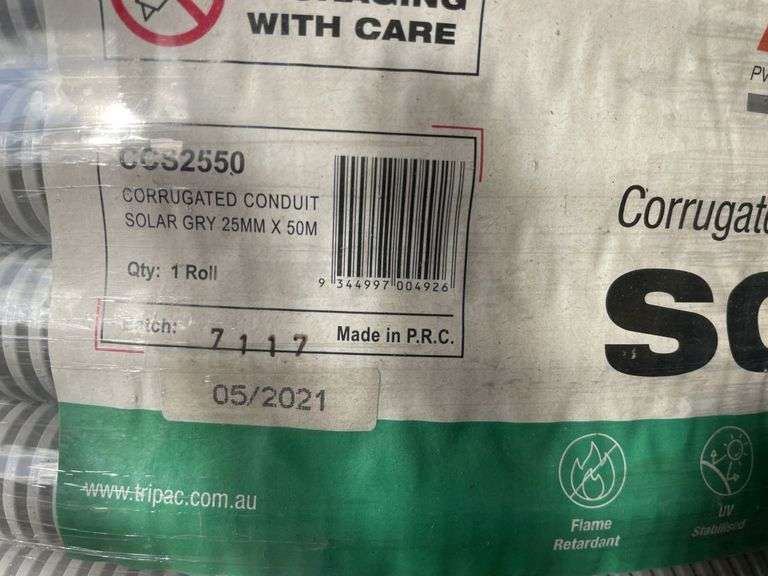 Corrugated Conduit - Heavy Duty - 25mmx50m