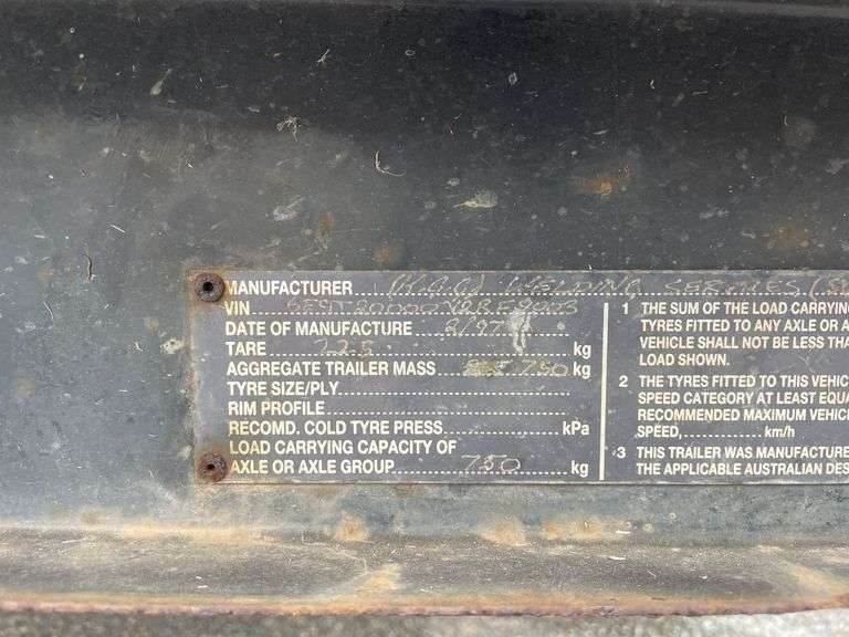 1997 6x4 Builders Trailer