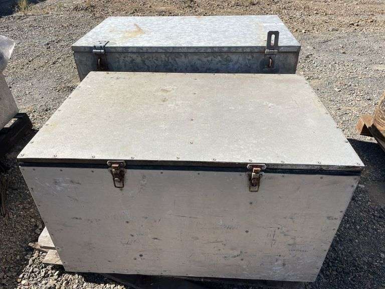 2x Steel Trunks