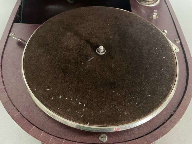 Antique Continental Wind Up Record Player