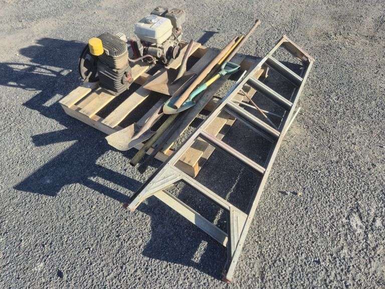 Honda Motor, Assorted Garden Tools & Step Ladder