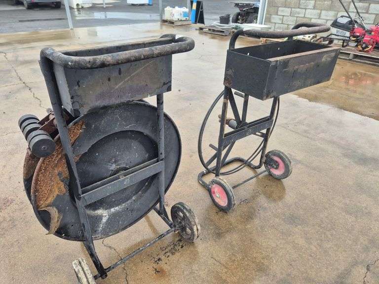 2x Hose Reel Trollies