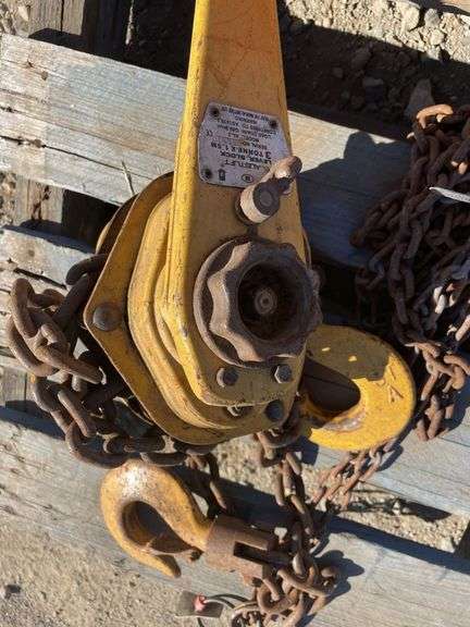 Come-alongs and Chain Block