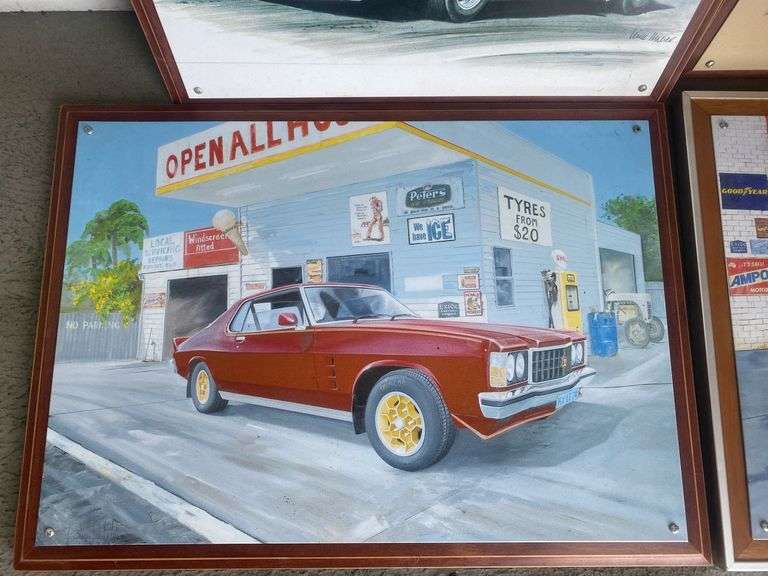 4x Timber Show Car Framed Prints