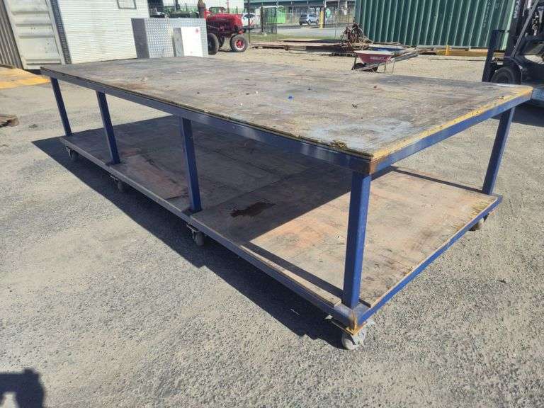 Mobile Steel Framed Work Bench