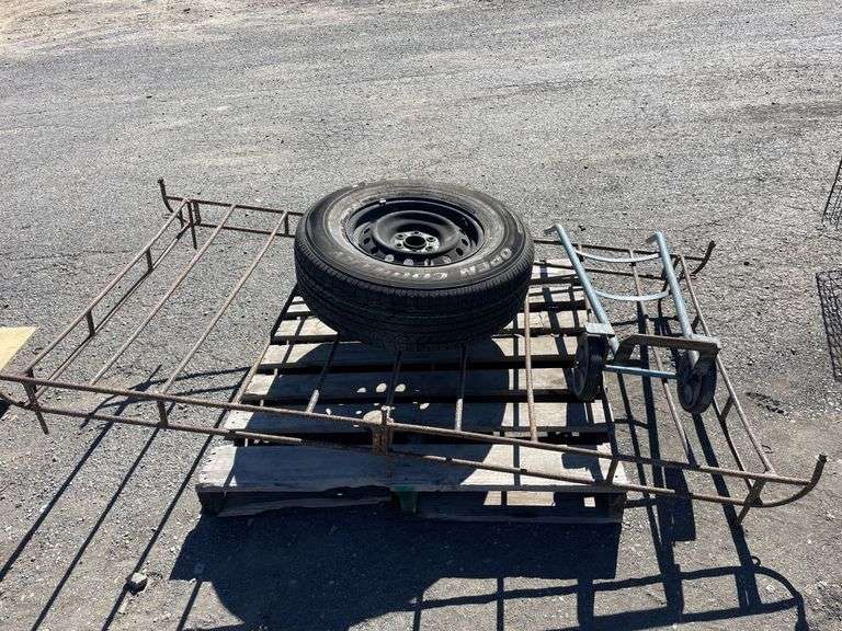 Steel Roof Rack, Trolley and 255/701R16 Wheel