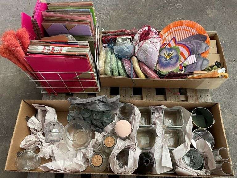 Glassware, Flatpack Boxes and Decorative String
