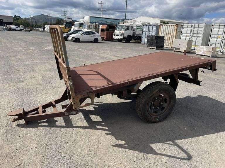 2023 Homemade Single Axle Flat Bed Trailer