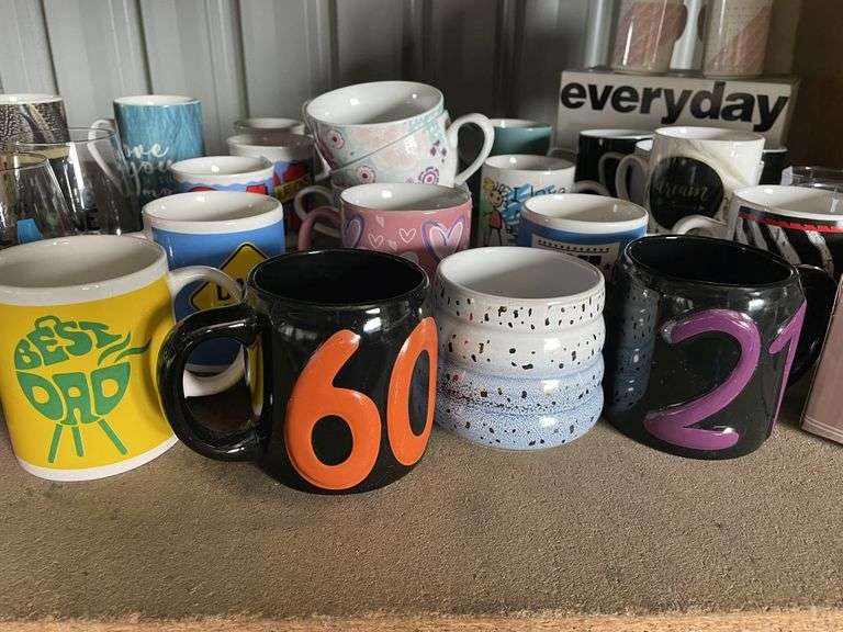 As new Glassware and Ceremic Cups
