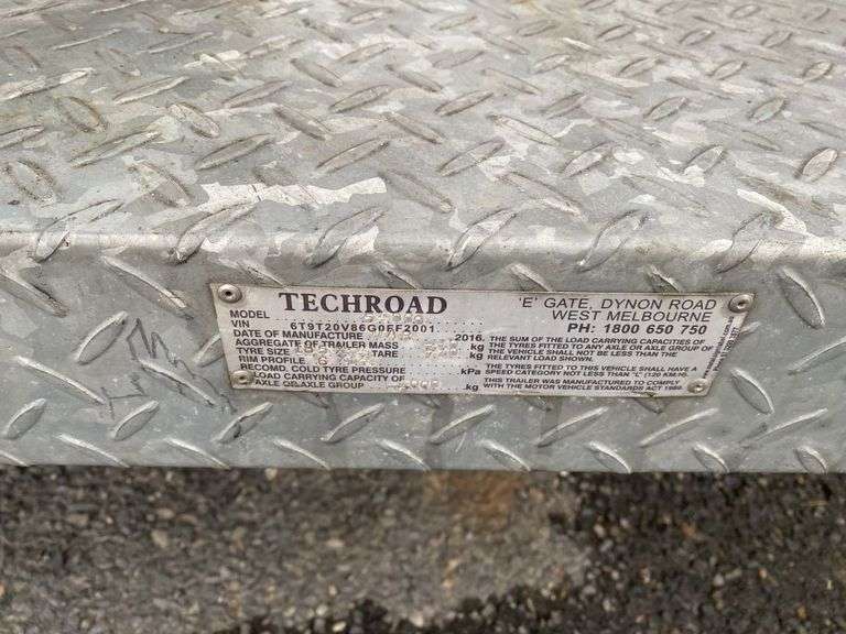 2016 Tech Road Sign Board Trailer 