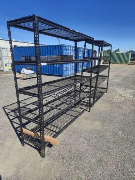 2x Storage Shelves