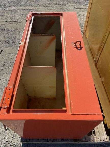 Orange Steel Cabinet - 1000x450x500mmD