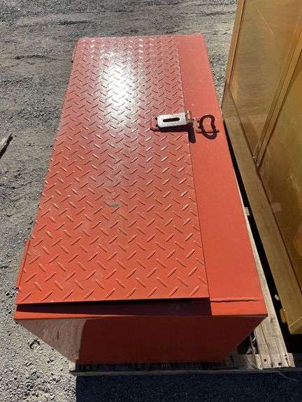 Orange Steel Cabinet - 1000x450x500mmD