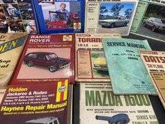 Large Collection Rare Early to Late Model Vehicle Workshop Manuals