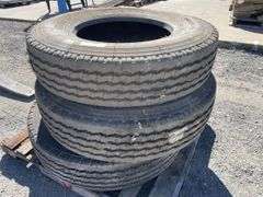 3x 11R22.5 Truck Tyres