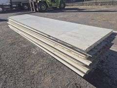 8x 3600x750x50mm Insulated Sandwich Roofing Panels