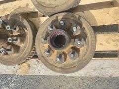 4x 12" Ford 8 Stud Trailer Brake Drums, Picket Rammer & Step Ladder