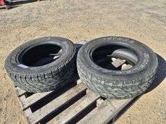 2x Bridgestone Dueler Tyres 265/65R17